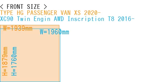 #TYPE HG PASSENGER VAN XS 2020- + XC90 Twin Engin AWD Inscription T8 2016-